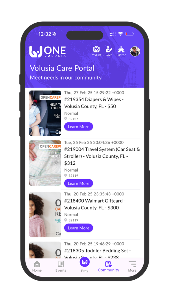 "Care Portal" Feed for Volusia County